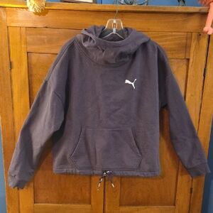 Puma Dark Purple Sweatshirt with White Logo